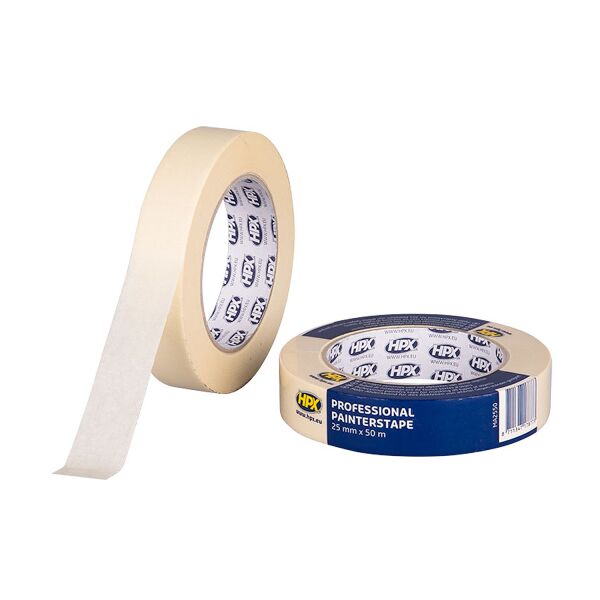 HPX Masking Tape 60°C cream 25mm x 50m