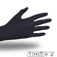 Unigloves BLACK PEARL Nitrilhandschuhe schwarz XL, 100Stk.