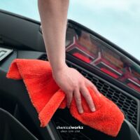 chemicalworkz Edgeless Soft Touch Towel 500GSM Orange Poliertuch 40×40cm