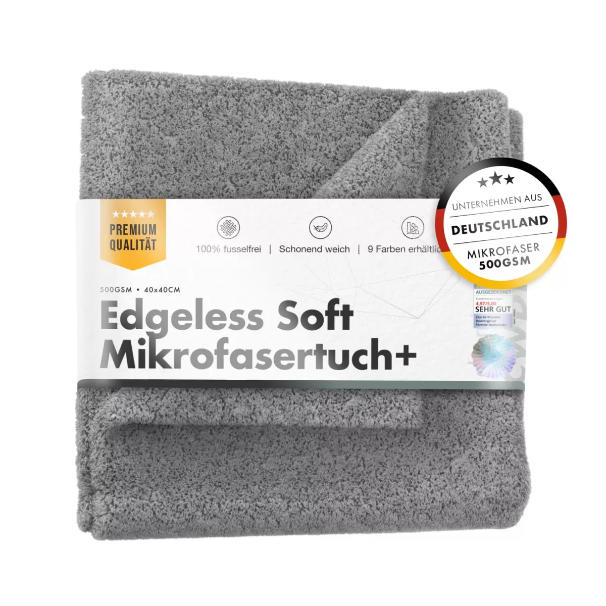 Edgeless Soft Touch Towel Grau
