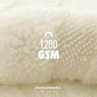 chemicalworkz Whale Hybrid Towel 1200GSM Weiß Trockentuch 70×50cm