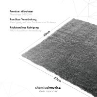 chemicalworkz Edgeless Soft Touch Premium Poliertücher "KNALLBUNT" 500GSM 40×40 5Stk.