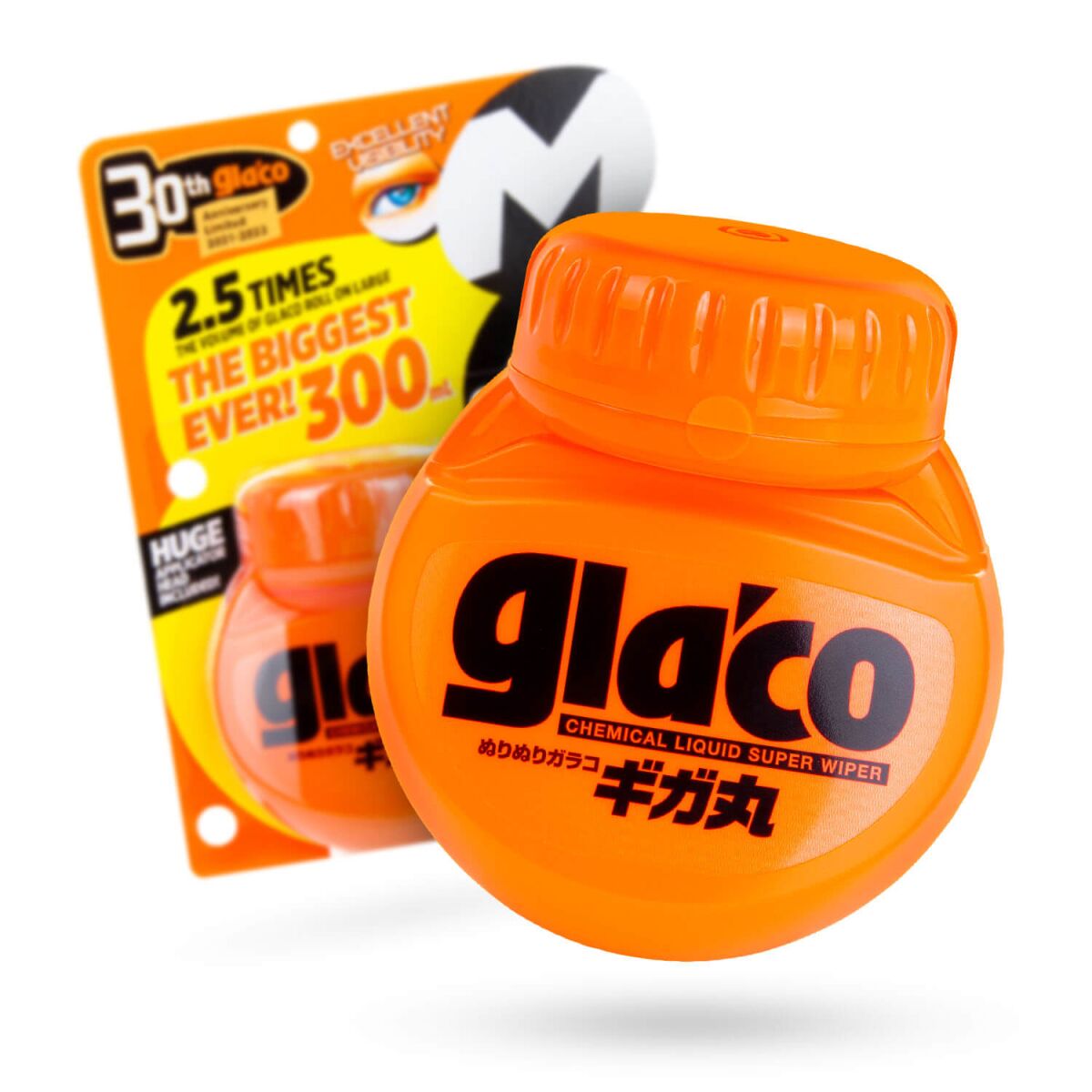 Glaco Roll On MAX, unsichtbarer Scheibenwischer, 300 ml - Soft99