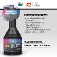 Dr. Wack High End Spray Wax + Soft99 Glaco Set für die Lack- & Glasversiegelung: Soft99 Glaco Roll On Max 300ml + Dr. Wack A1 Sprühwachs + ChemicalWorkz Mikrofasertuch 500GSM & Carbontuch 360GSM  | 4-teiliges Sparset