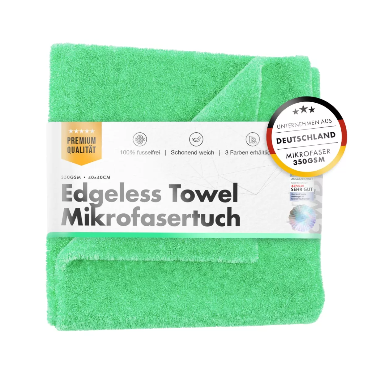 Edgeless Towel Hellgrün