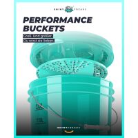 chemicalworkz Performance Buckets Wascheimer 3,5GAL Türkis Transparent