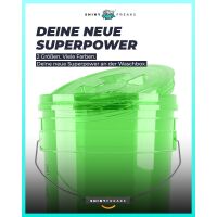 chemicalworkz Performance Buckets Wascheimer 5GAL Grün Transparent