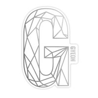 GYEON Motiv-Aufkleber G, silber/transparent, 20&times;13cm
