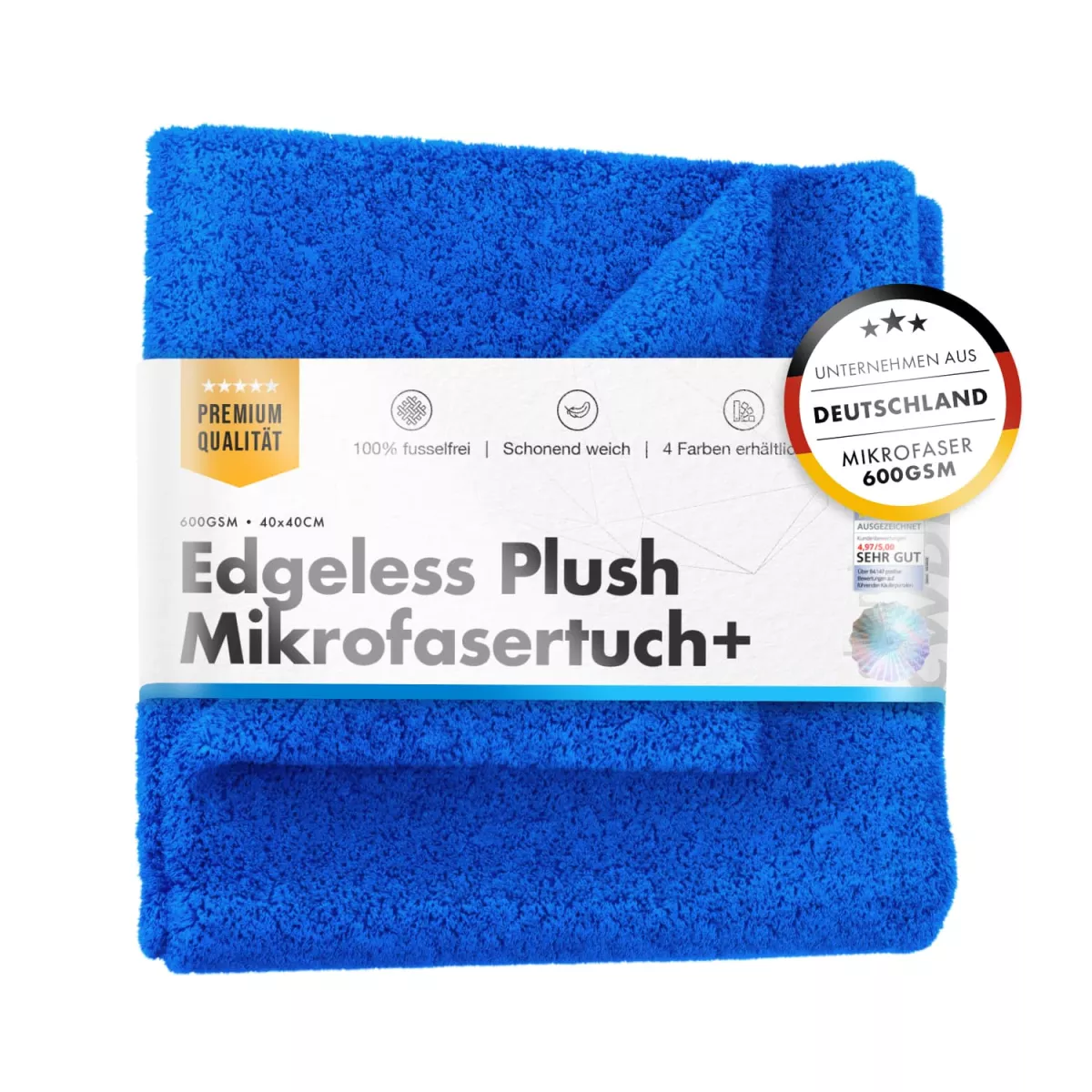 Edgeless Plush Towel Blau