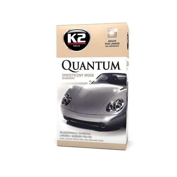 K2 QUANTUM Premium Hochglanz Schutzwachs + Mikrofasertuch