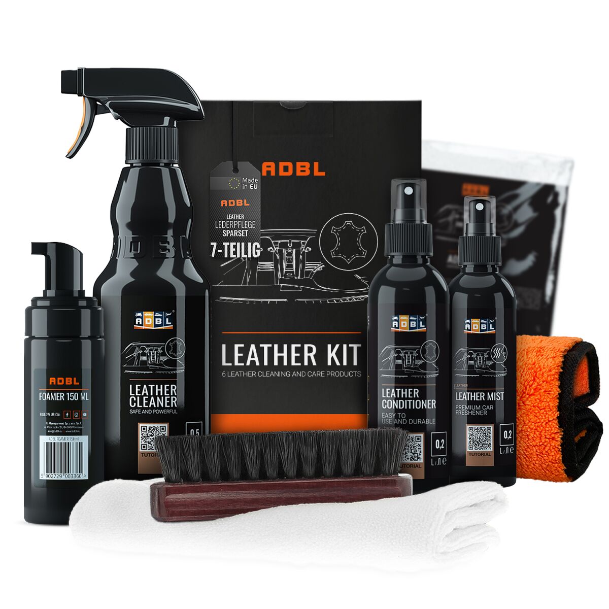 € Leather waschguru | ADBL 29,90 Kit Autopflege, Lederpflegeset